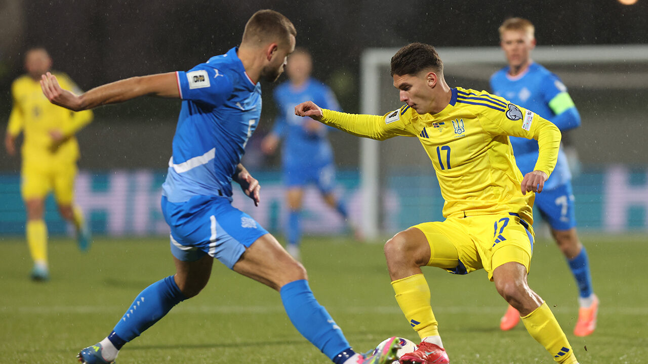 Sudakov joga pela Ucrânia contra a Islândia