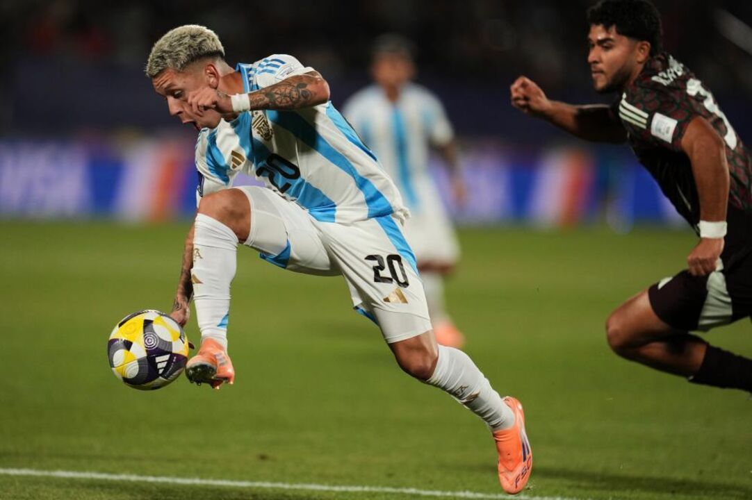 Prestianni brilha frente ao México no Mundial Sub-20