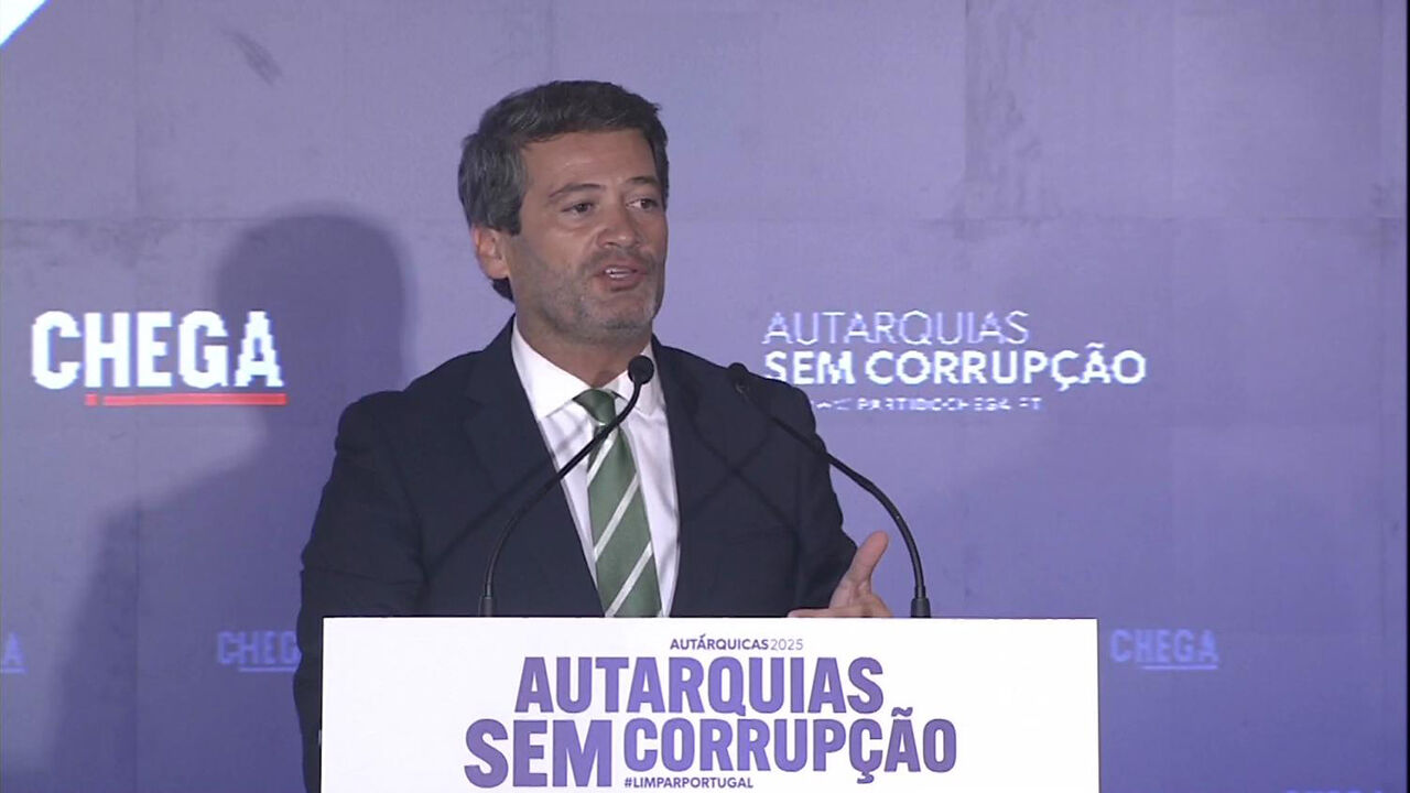 André Ventura admite que o Chega não atingiu todos os objetivos nas eleições