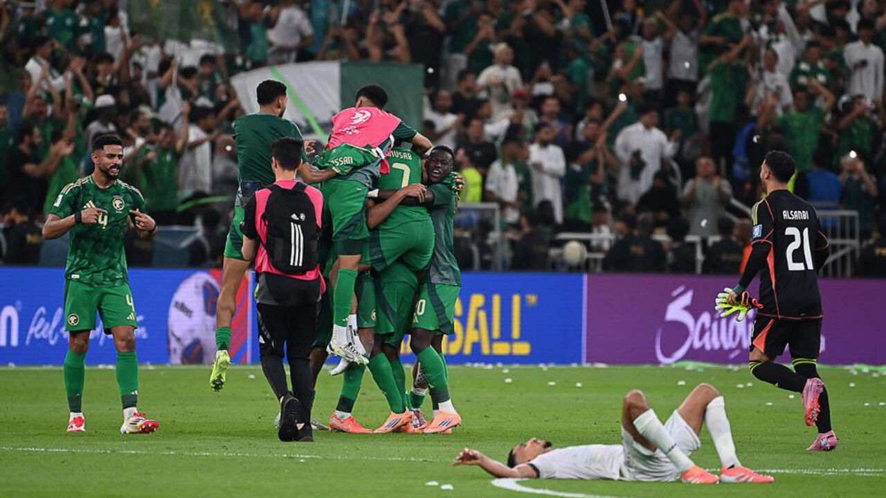 Arábia Saudita garante vaga no Mundial de 2026 após empate com o Iraque em Jeddah
