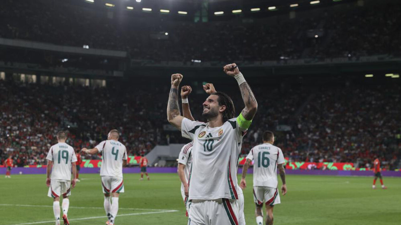 Szoboszlai celebra vitória da Hungria sobre Portugal no Estádio José Alvalade