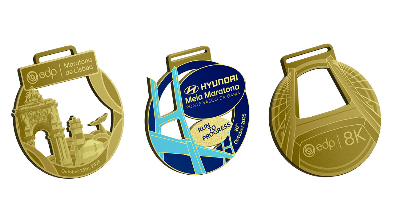 Medalhas da EDP Maratona de Lisboa e Hyundai Meia Maratona reveladas