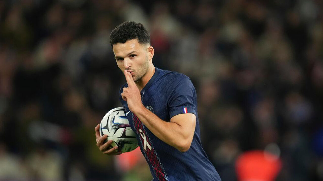 Gonçalo Ramos festeja o golo marcado ao Estrasburgo