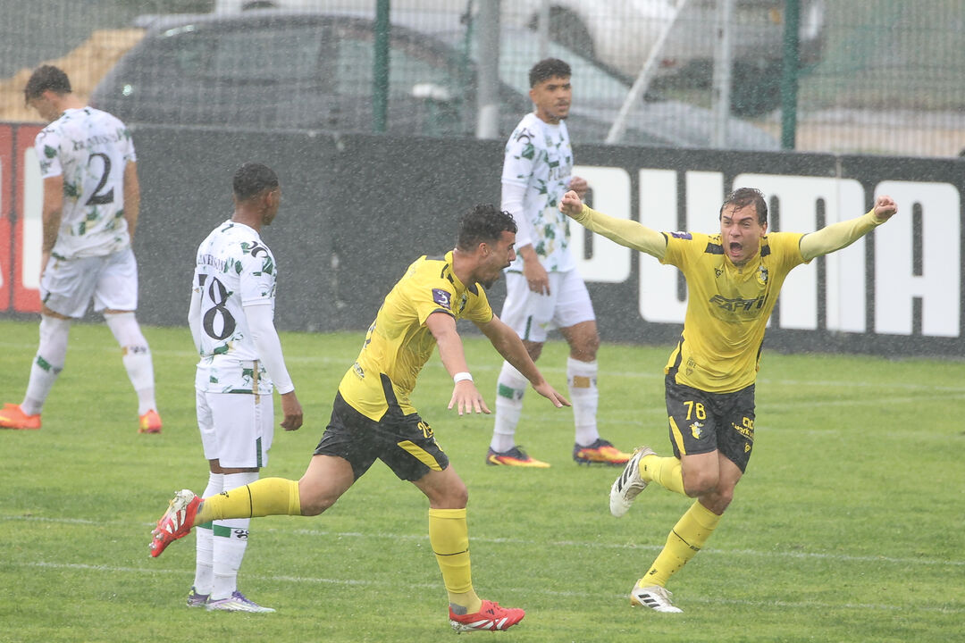 A festa dos jogadores do Fafe frente ao Moreirense
