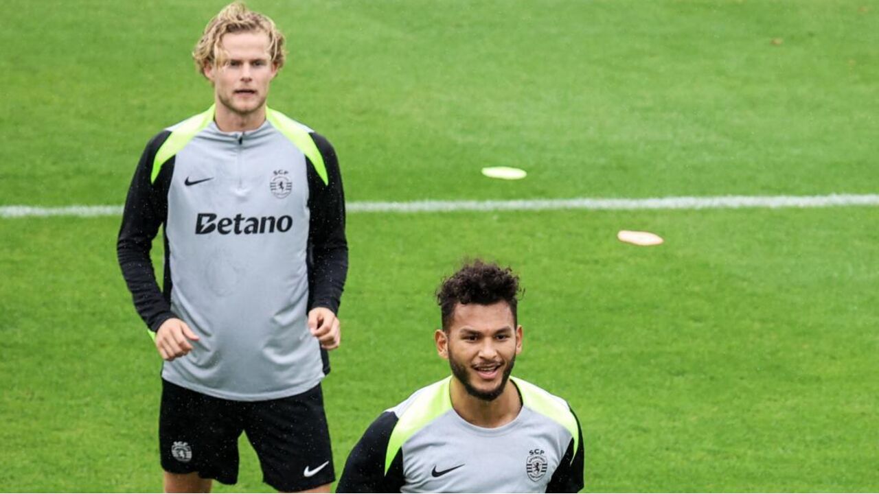 Hjulmand e Luis Suarez no treino