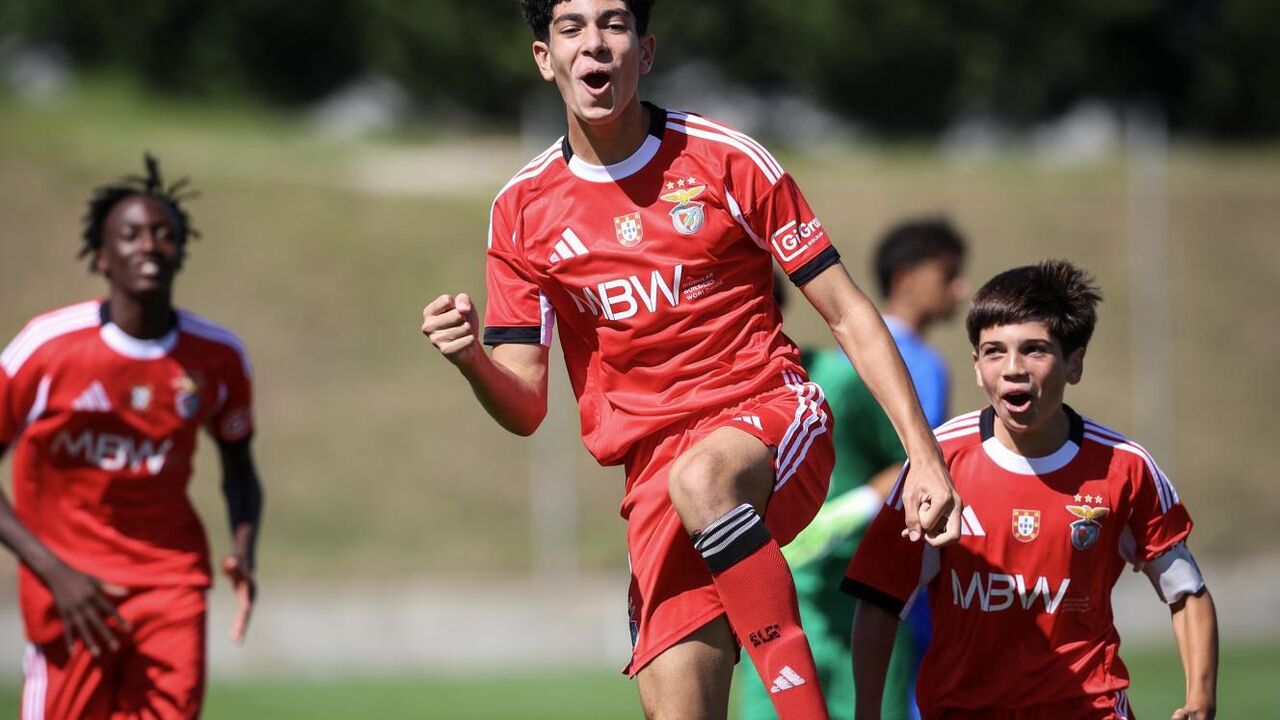 Iniciados do Benfica em ação