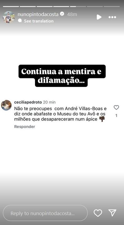 O post de Nuno Pinto da Costa