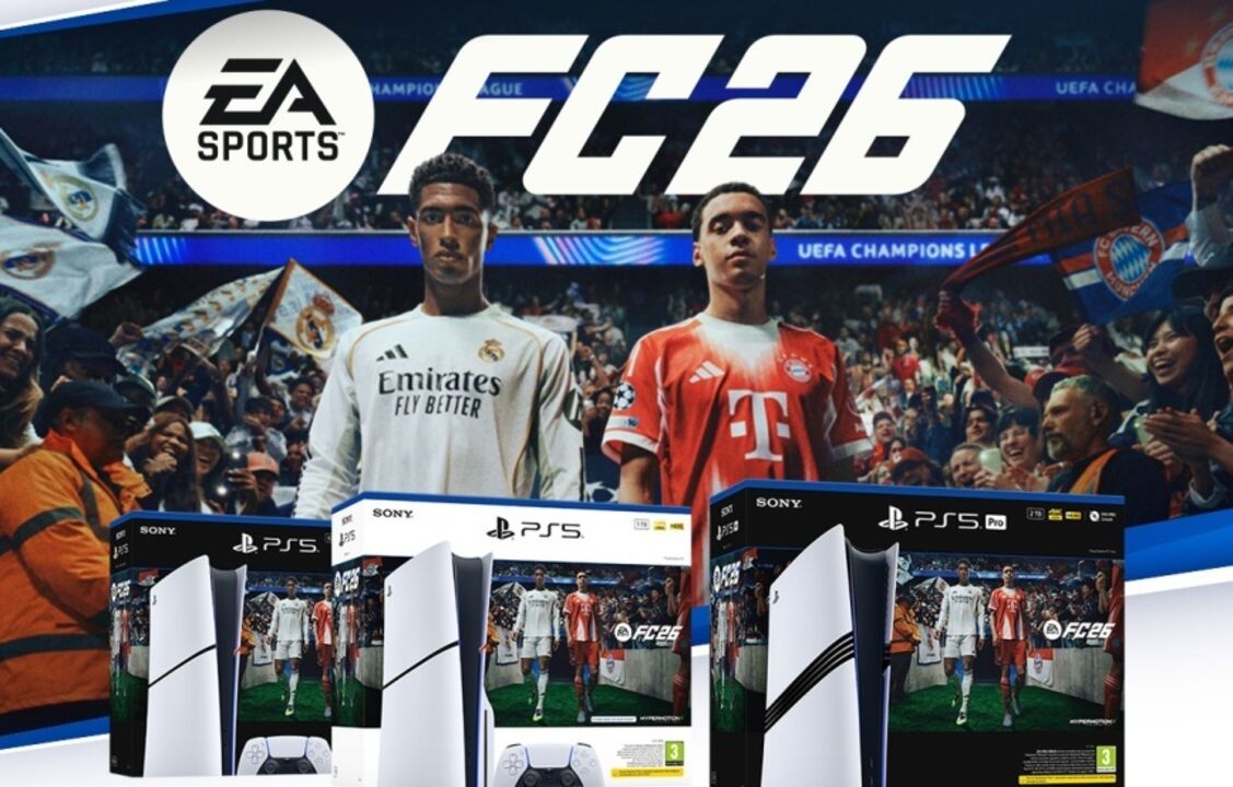 PlayStation 5 com EA Sports FC 26 Standard, Digital e Pro