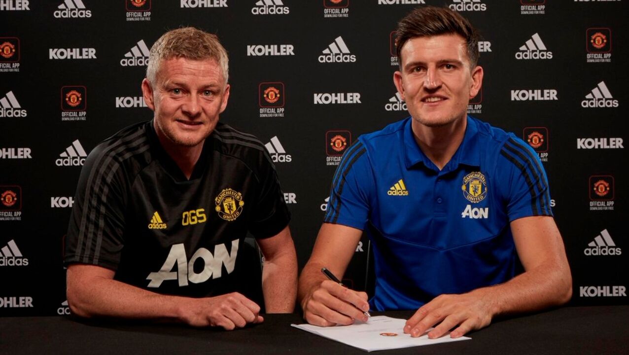 Maguire na chegada ao Manchester United