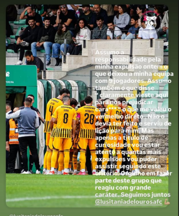 Josué Sá assume expulsão e promete atenção a novas ocorrências.
