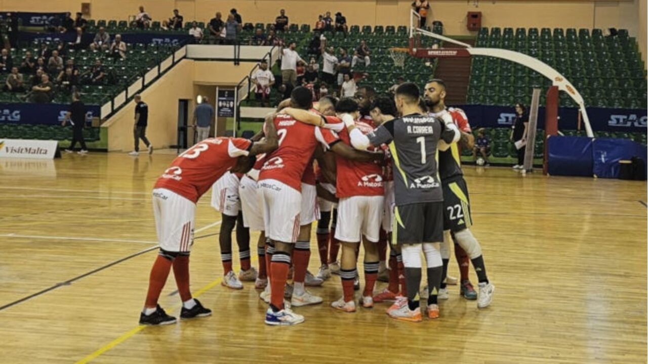 Benfica garante lugar nos oitavos da Liga dos Campeões de futsal após vitória sobre o Riga em Malta