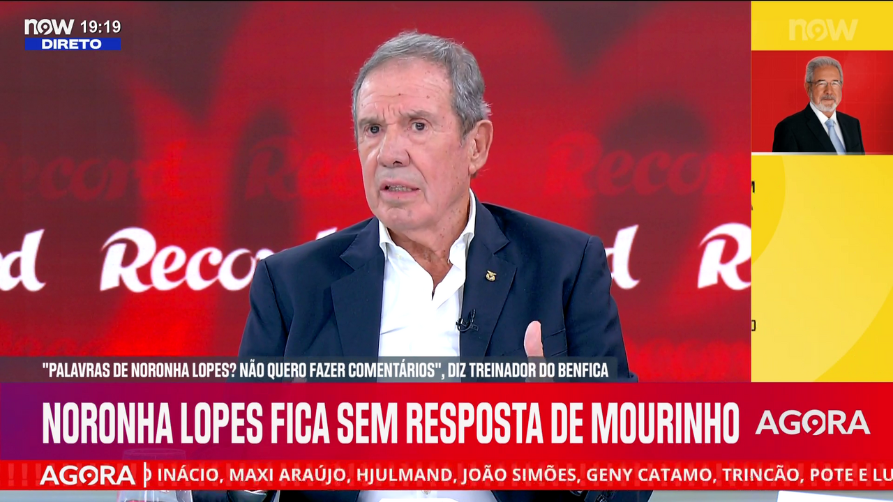 Humberto Coelho, vice-presidente na lista de Rui Costa, no 'Record na Hora', no NOW