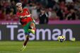Yassir Zabiri em ação por Marrocos: jogador do Famalicão faturou no jogo com o Brasil