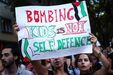 Manifestação pró-Palestina junto à embaixada de Israel em Lisboa