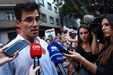 Manifestação pró-Palestina junto à embaixada de Israel em Lisboa