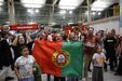 Seleção portuguesa de futsal recebida em festa depois da conquista do Europeu sub-19