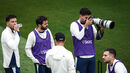 Rúben Dias fotografa durante sessão de treino da seleção portuguesa