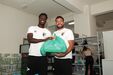 Mesaque Djú e Heitor participaram em iniciativa solidária