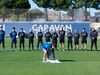 Equipa principal do Saragoça subiu ao relvado apenas para cumprir um minuto de silêncio