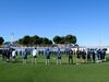 Equipa principal do Saragoça subiu ao relvado apenas para cumprir um minuto de silêncio