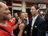 Rui Costa discursa aos sócios e adeptos na Casa do Benfica em Coimbra