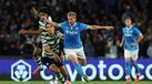 Jogo entre Nápoles e Sporting na Champions