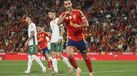 Jogo de qualificação para o Mundial 2026 entre Espanha e Bulgária