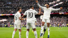 Jogadores do Real Madrid a festejar