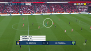 O sprint de Otamendi nos descontos do Benfica-Tondela