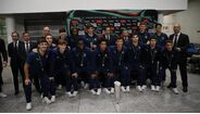 Seleção portuguesa de futsal recebida em festa depois da conquista do Europeu sub-19