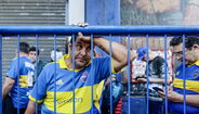 Adeptos do Boca Juniors homenageiam Miguel Ángel Russo