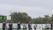 Rui Borges orientou esta manhã treino no Estádio Aurélio Pereira
