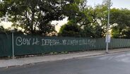 Vedação da Academia do V. Guimarães vandalizada