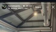 Nuno Santos e Daniel Bragança treinam no ginásio do Sporting