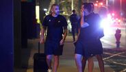 A chegada da equipa do Sporting ao Porto