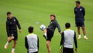 Ricardo Mangas no treino do Sporting