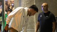 A chegada da equipa do Sporting ao hotel em Viseu