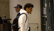 A chegada da equipa do Sporting ao hotel em Viseu