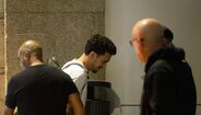 A chegada da equipa do Sporting ao hotel em Viseu