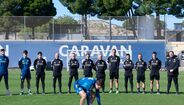Equipa principal do Saragoça subiu ao relvado apenas para cumprir um minuto de silêncio