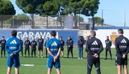 Equipa principal do Saragoça subiu ao relvado apenas para cumprir um minuto de silêncio