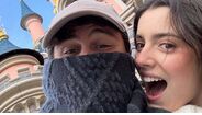 João Neves e Madalena Aragão felizes na Disneyland Paris