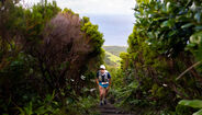 Corredor na prova Triangle Adventure nos Açores