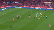 O sprint de Otamendi nos descontos do Benfica-Tondela