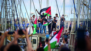 Flotilha entra na zona de risco com destino à Faixa de Gaza: 
