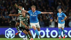 Jogo entre Nápoles e Sporting na Champions