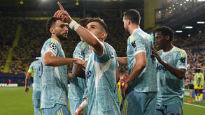 Francisco Conceição festeja o golo marcado ao Villarreal