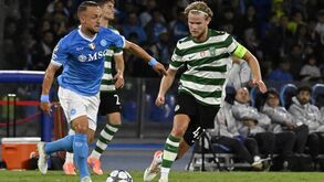 Hjulmand em ação no Nápoles-Sporting