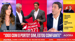 Rui Costa: «Agrada-me que Mourinho esteja tão otimista para o jogo com o FC Porto»