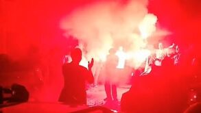 Noronha Lopes recebido em euforia na Casa do Benfica em Braga